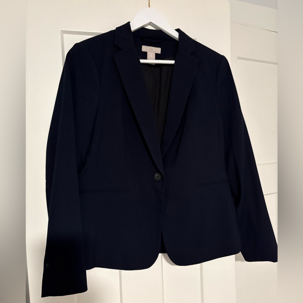 H&M Blue Blazer Suit Jacket